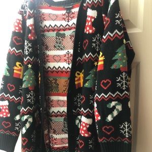 Christmas Longline “boyfriend” cardigan
